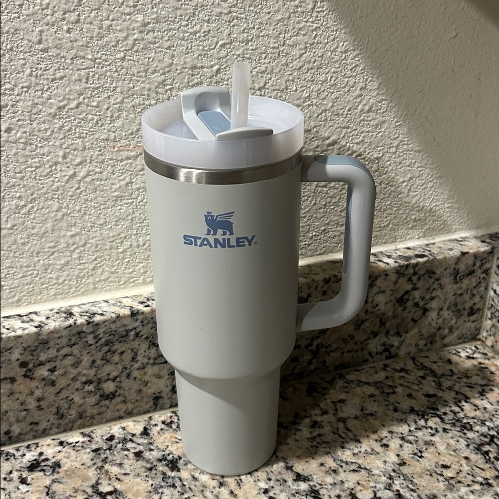 Stanley Light Blue Gray Insulated Mug with Handle